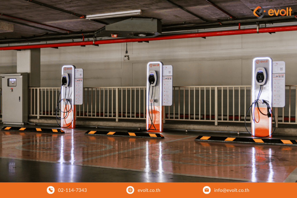 บริการติดตั้งสถานีชาร์จรถยนต์ไฟฟ้ากับ Evolt