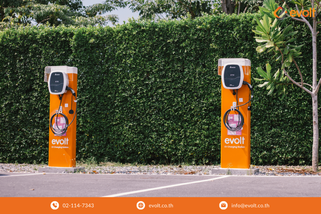 ติดตั้งสถานีชาร์จรถไฟฟ้า จาก Evolt Technology