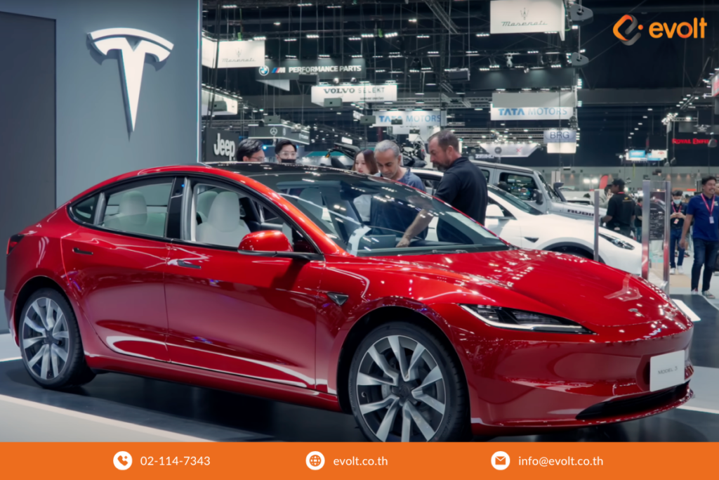 รถยนต์ไฟฟ้า Tesla in Motor Expo 2023