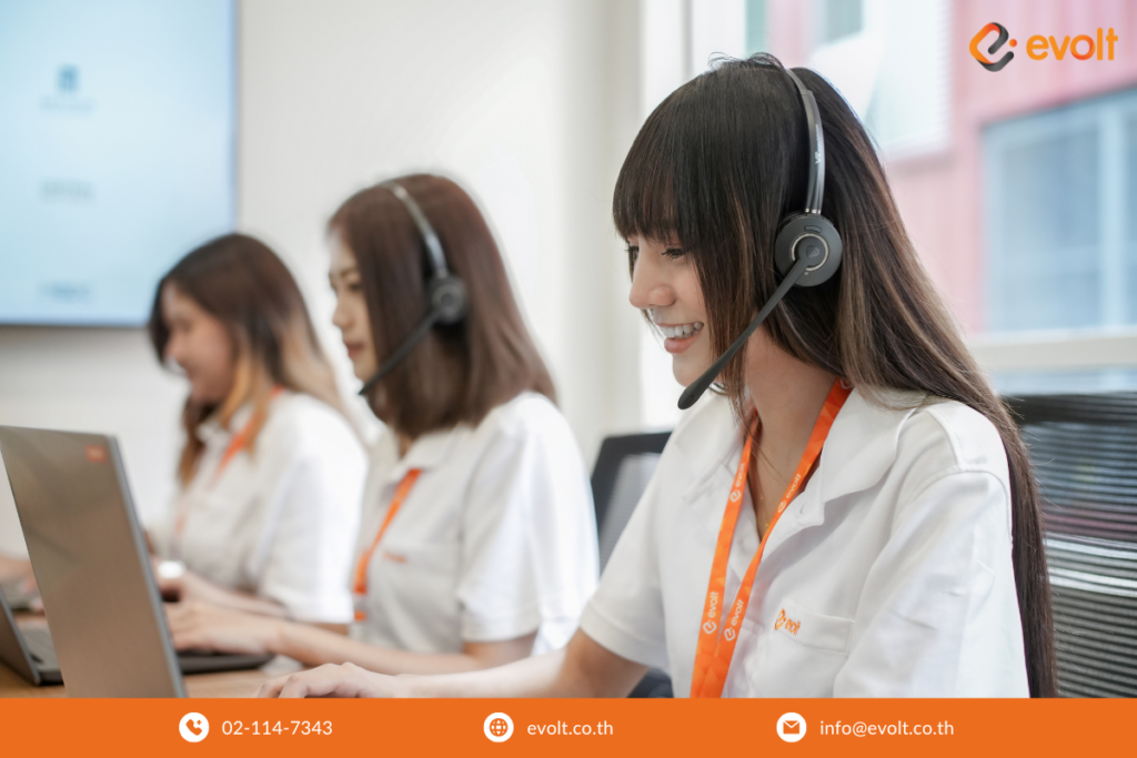 Call Center จากการให้บริการ EV Charging Solution by Evolt