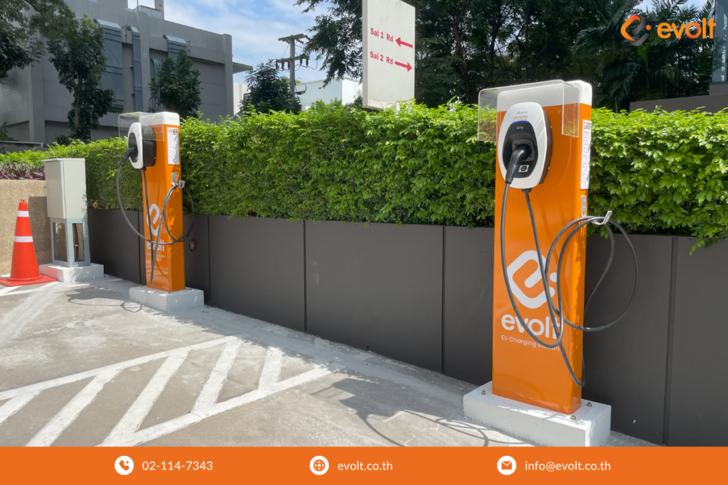 มั่นใจในทุกสภาพอากาศ ด้วยจุดชาร์จรถไฟฟ้าที่มีมาตรฐานจาก Evolt