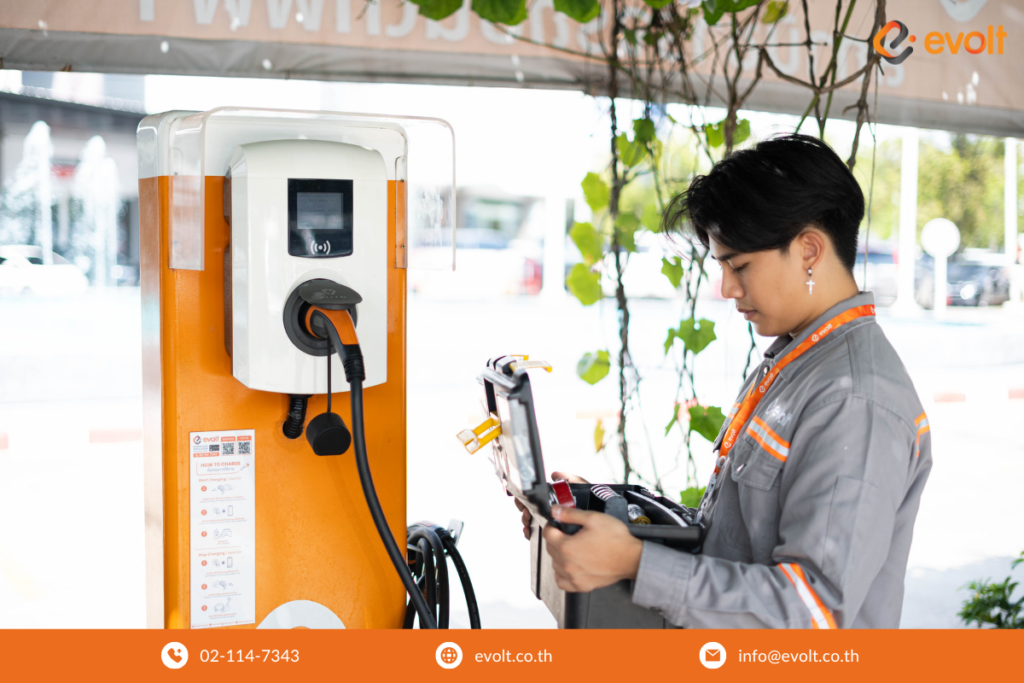 ติดตั้งเครื่องชาร์จรถยนต์ไฟฟ้า ด้วยโมเดล EV Charging Solution