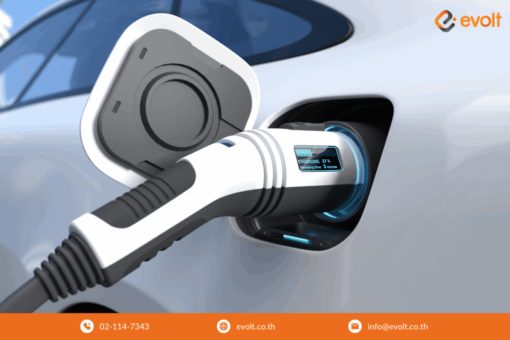 การชาร์จแบตรถ EV พร้อมการใช้งาน Mobile EV Charging