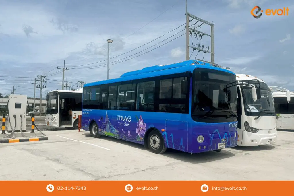 ติดตั้งสถานีชาร์จ EV CaaS Fleet Station กับ Evolt)