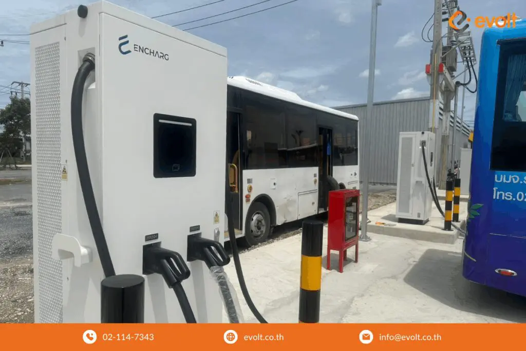 ติดตั้งสถานีชาร์ตจฟลีท EV IaaS แบบครบวงจรกับทาง Evolt