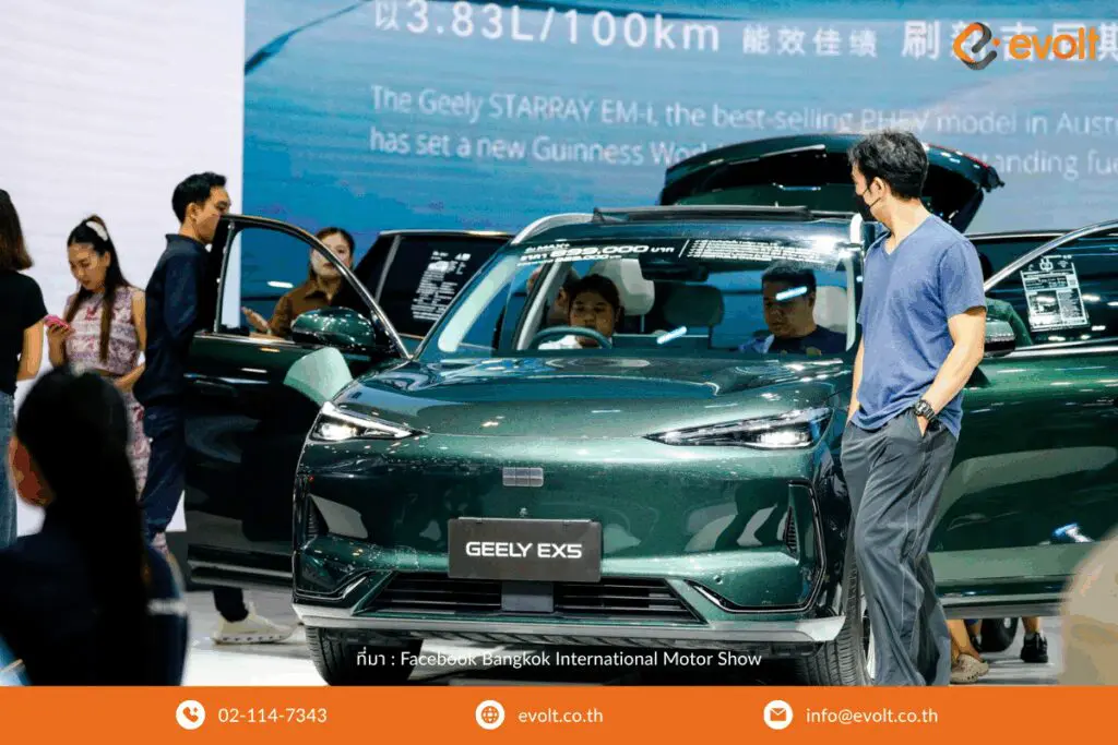 รถยนต์ไฟฟ้า EV ใหม่ Geely ในงาน Motor Show 2026