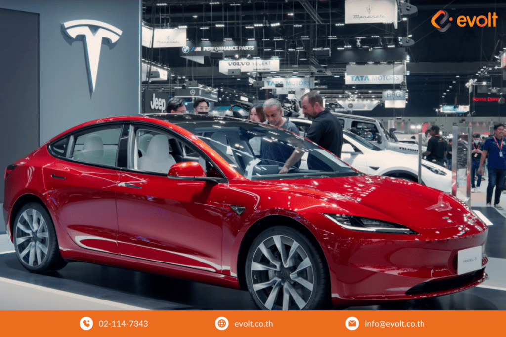 รถยนต์ไฟฟ้า Tesla in Motor Expo 2023